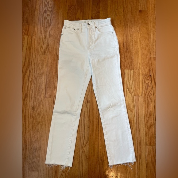 Madewell The Perfect Vintage White Jeans - Picture 1 of 7
